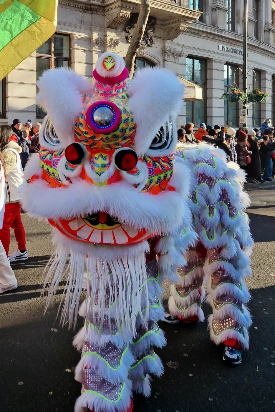 london parade chinese lunar new year lion unicorn dance
