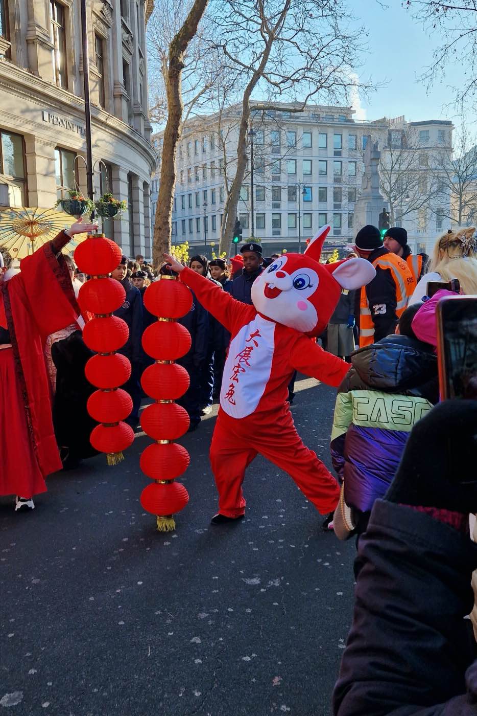 london parade chinese lunar new year rabbit lantern